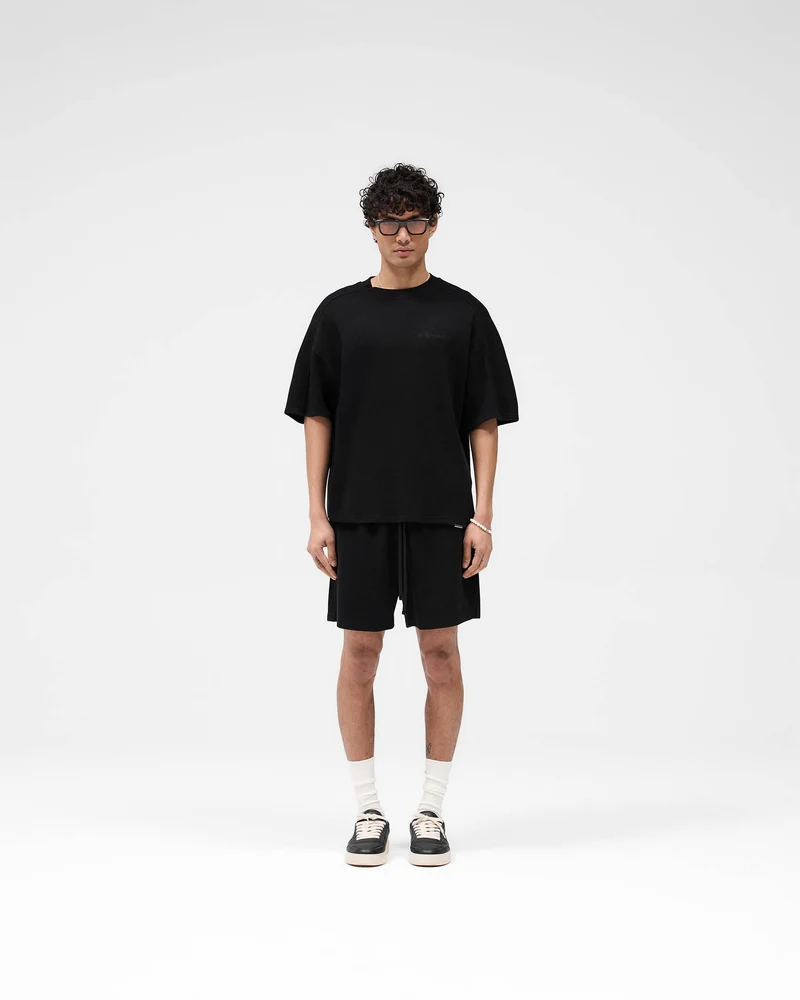 Waffle T-Shirt - Jet Black