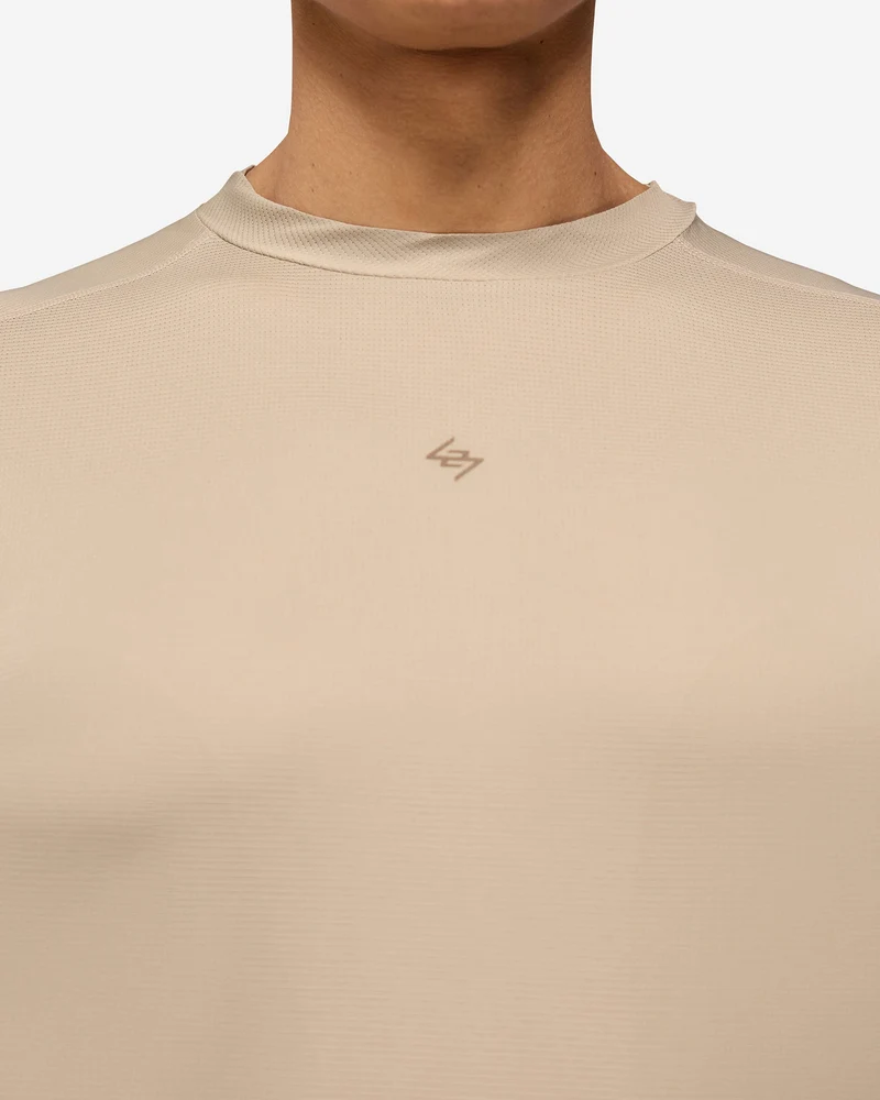 247 Contour Run T-Shirt - Pebble