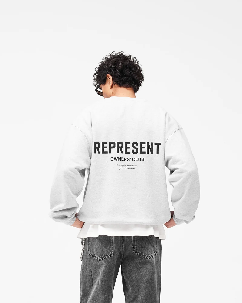 Represent Owners Club Sweater - Ash Grey