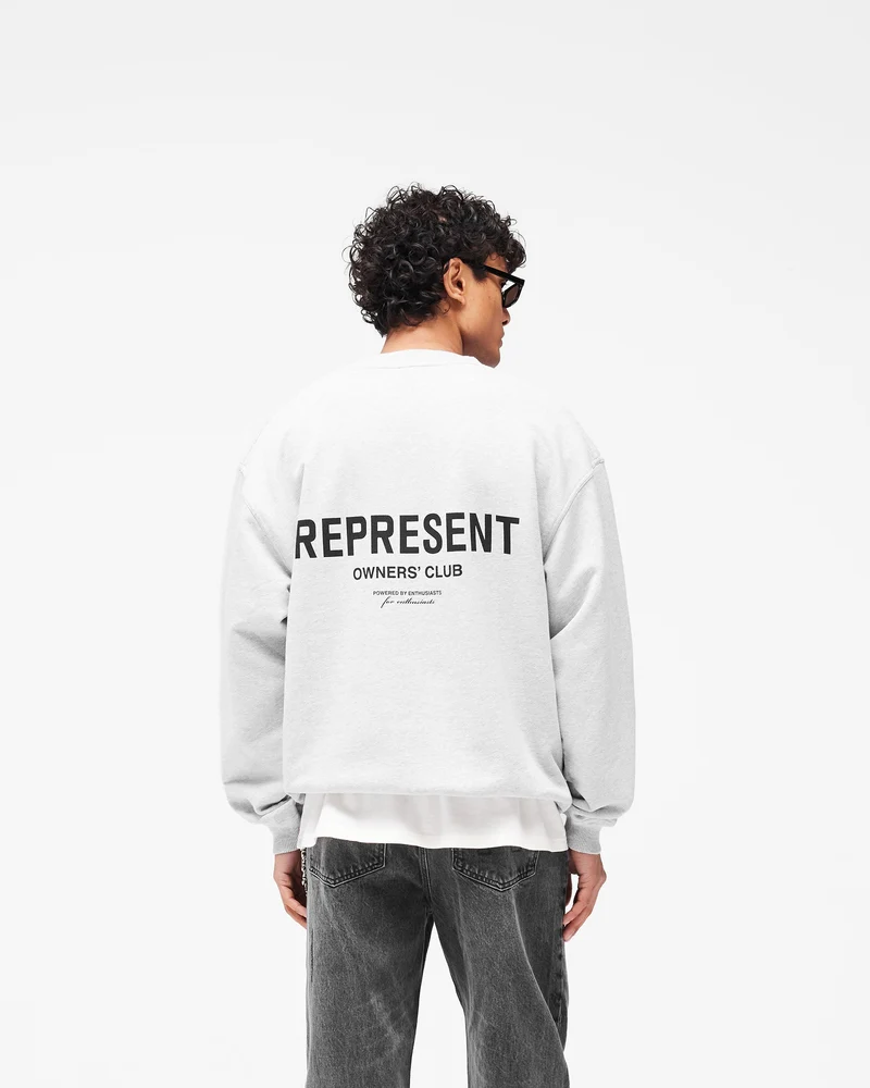 Represent Owners Club Sweater - Ash Grey