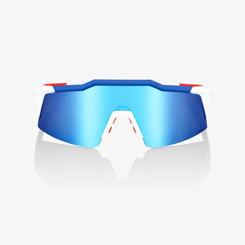SPEEDCRAFT® SL TotalEnergies Team Matte White/Metallic Blue - HiPER® Blue Multilayer Mirror Lens