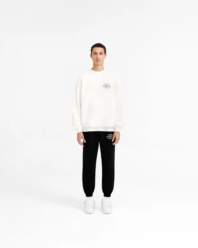 Represent Owners Club Stamp Sweater - Flat White