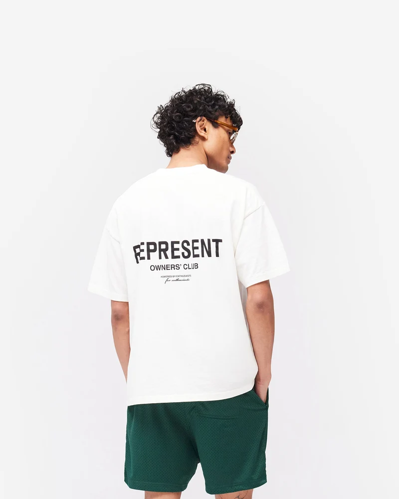 Represent Owners Club T-Shirt - Flat White