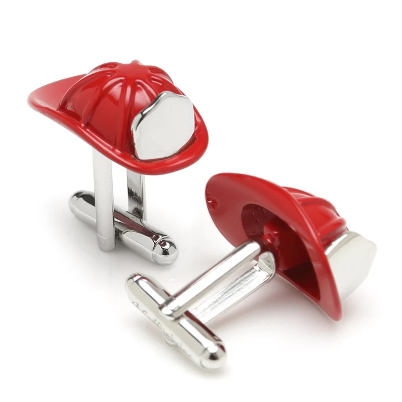 3D Fireman Hat Cufflinks