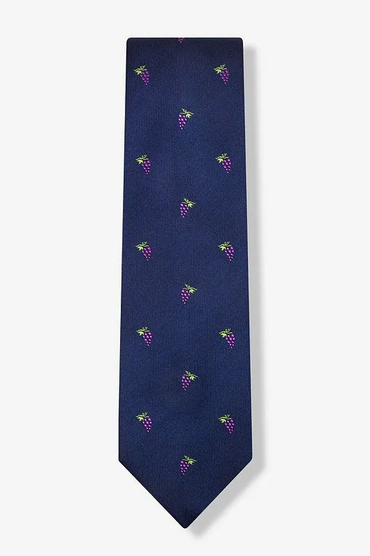 Grape Minds Drink Alike 100% Silk Men's Wine Tie