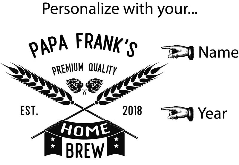 Home Brew Quarter Barrel Clock - Personalized