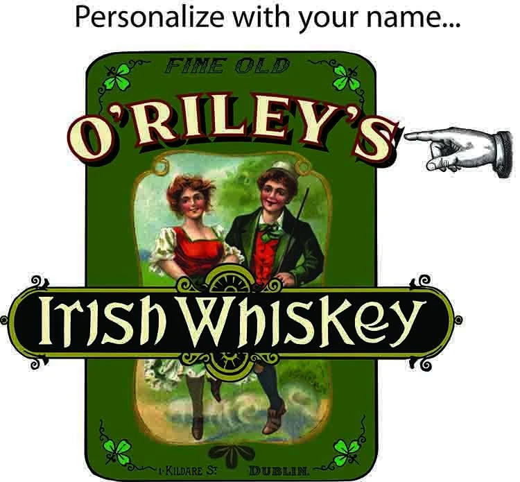 Irish Whiskey Quarter Barrel Clock - Personalized