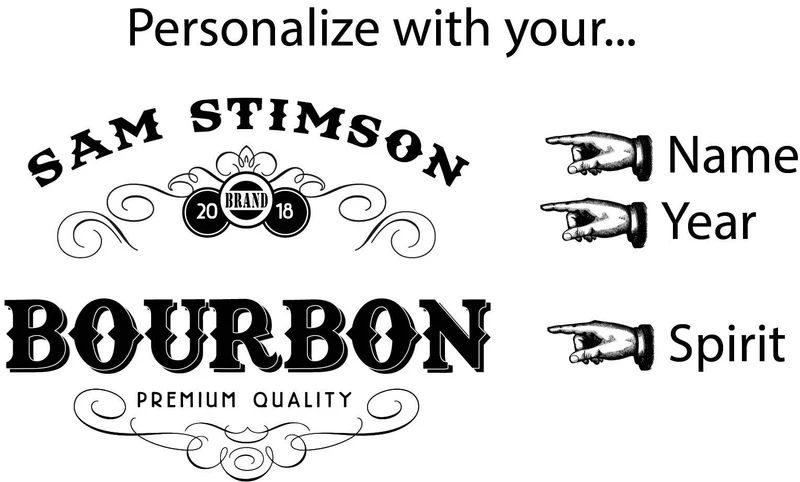 Bourbon Quarter Barrel Clock - Personalized