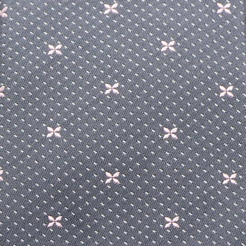 The Zachary Tie (Gray Quatrefoil Men's Tie)