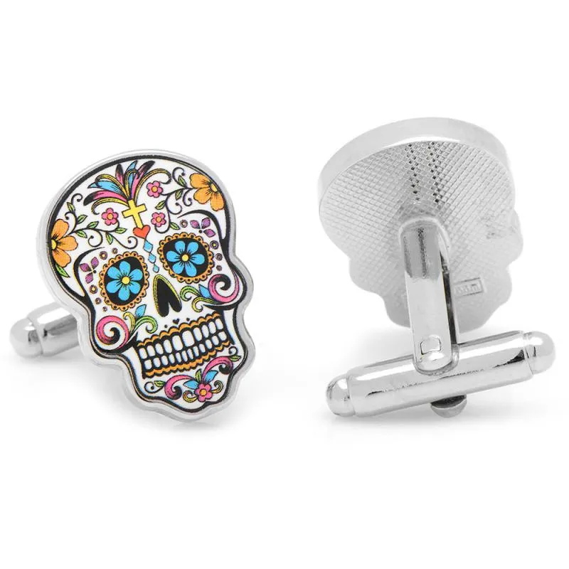 Day Of The Dead Skull Cufflinks