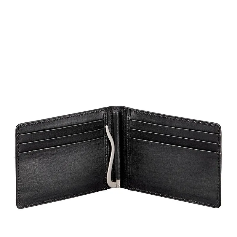 Black Money Clip - Vachetta Leather - Personalized