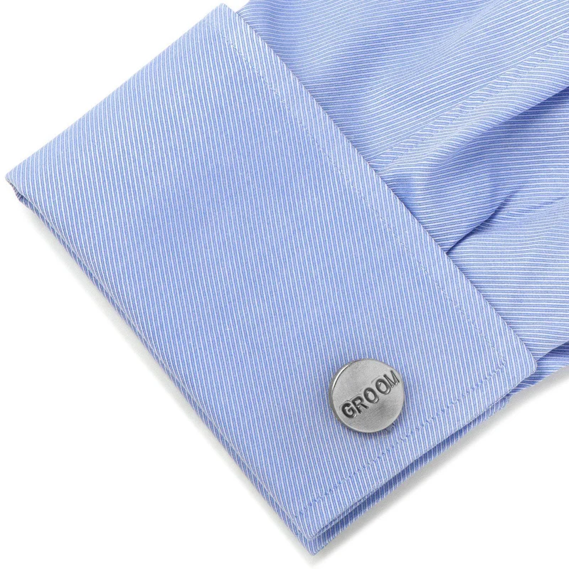 Pewter GROOM Cufflinks