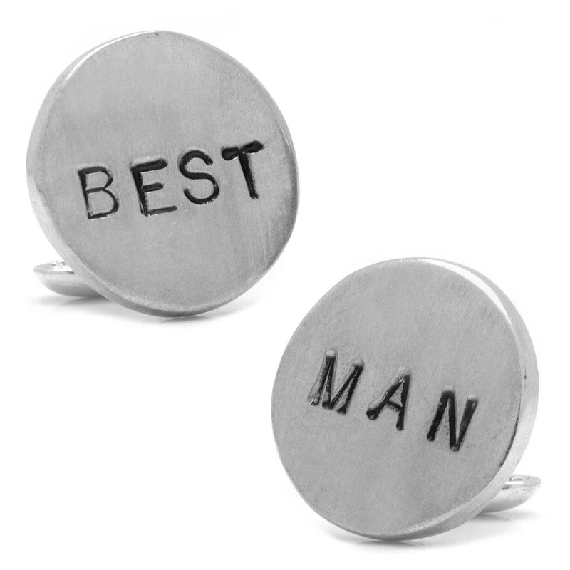 Pewter BEST MAN Cufflinks