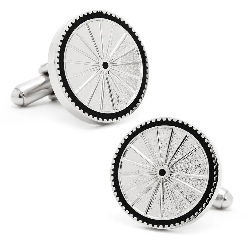 Bicycle Wheel Cufflinks