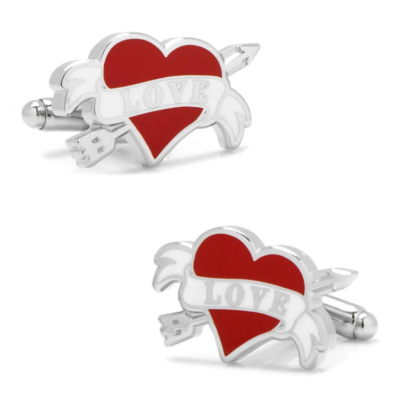 Tattoo Heart Cufflinks