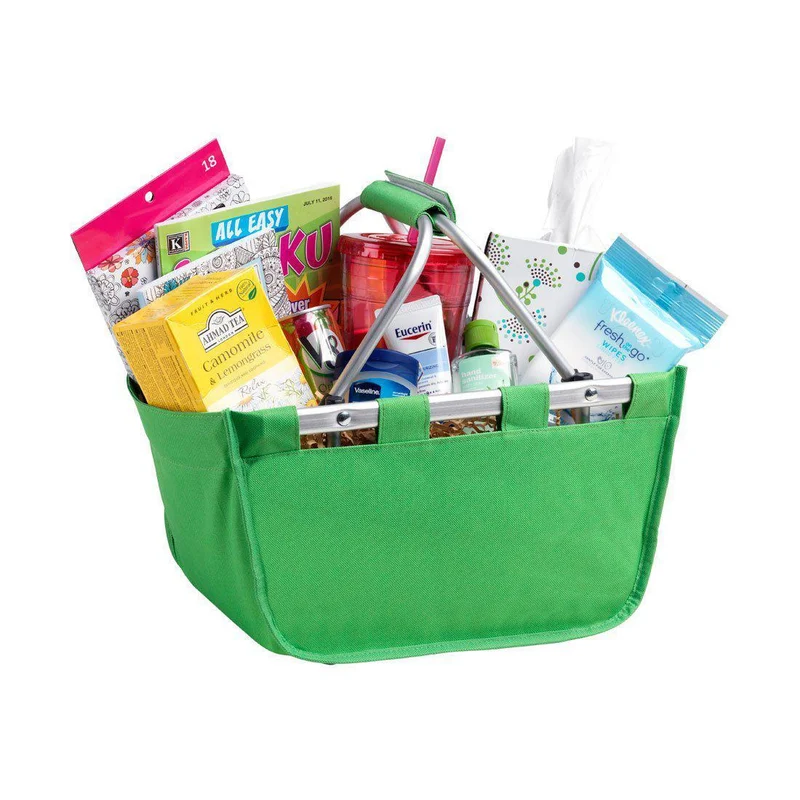 Green Mini Market Tote - Personalized