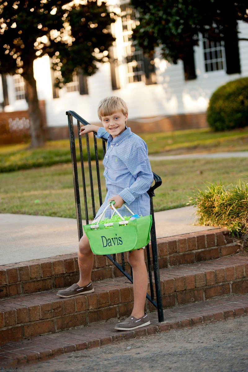 Green Mini Market Tote - Personalized