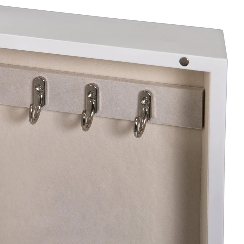 Hadley Wooden Jewelry Armoire in White