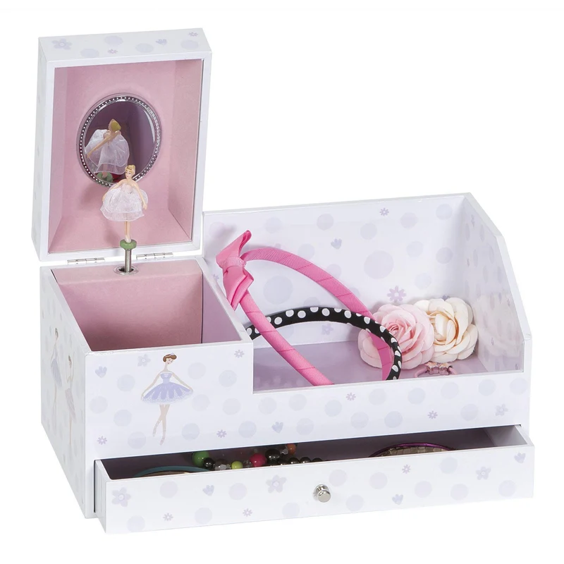 Bethany Girl's Musical Ballerina Jewelry Box & Organizer