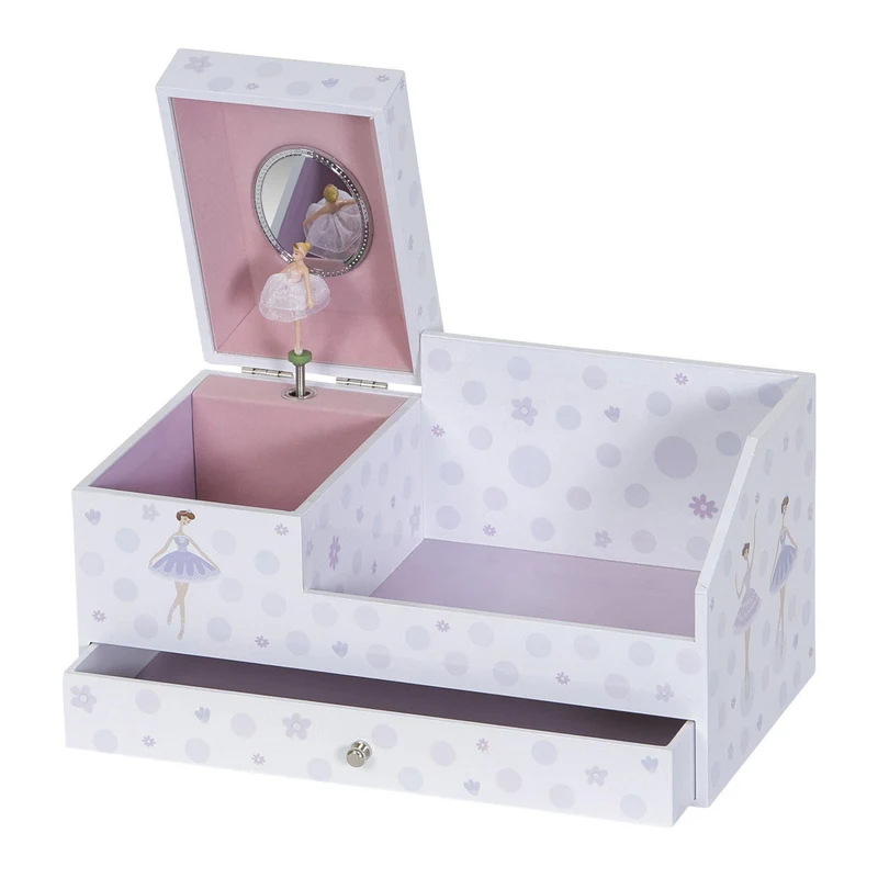 Bethany Girl's Musical Ballerina Jewelry Box & Organizer