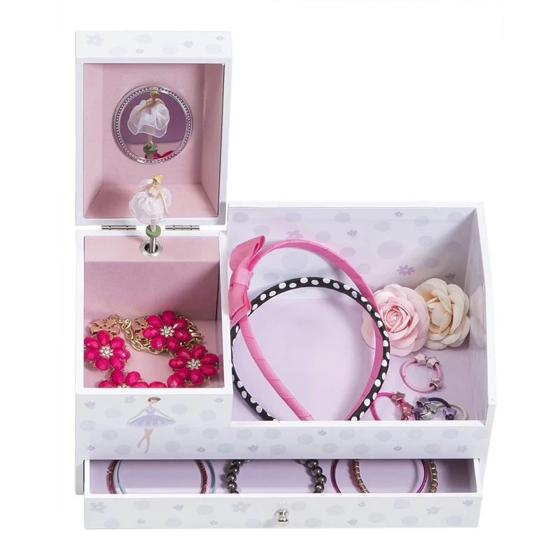 Bethany Girl's Musical Ballerina Jewelry Box & Organizer