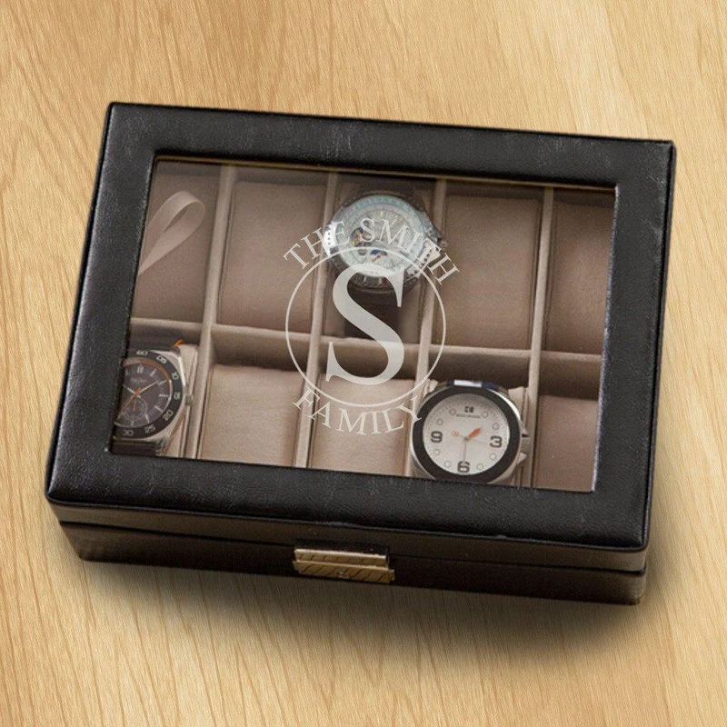 Monogrammed Watch Box