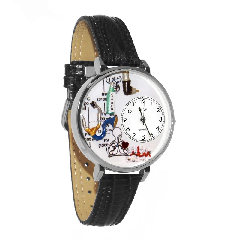 Respiratory Therapist Watch in Silver (Large)