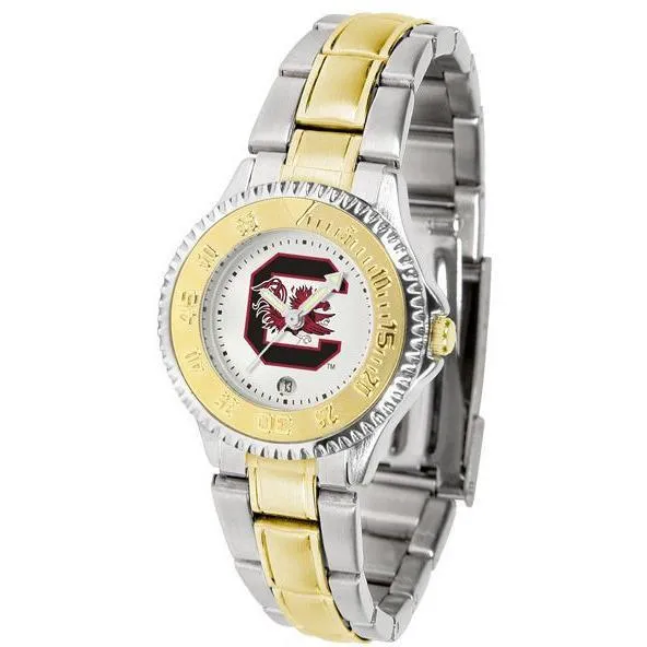 South Carolina Gamecocks Ladies Competitor Two-Tone Band Watch