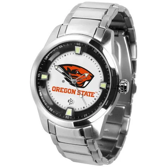Oregon State Beavers Men's Titan Stainless Steel Band Watch