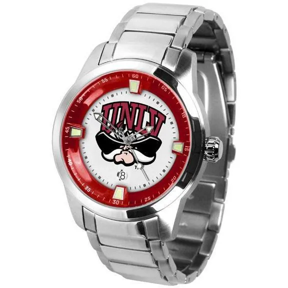 Nevada Las Vegas Rebels Men's Titan Stainless Steel Band Watch