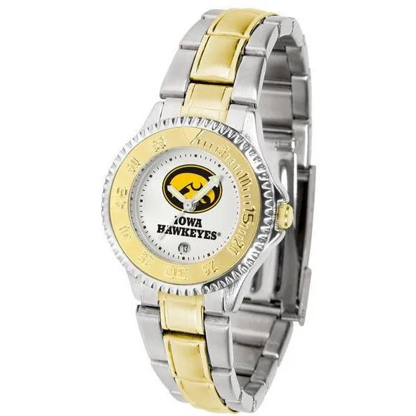 Iowa Hawkeyes Ladies Competitor Two-Tone Band Watch