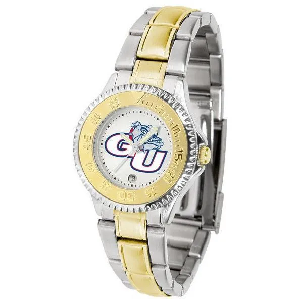 Gonzaga Bulldogs Ladies Competitor Two-Tone Band Watch