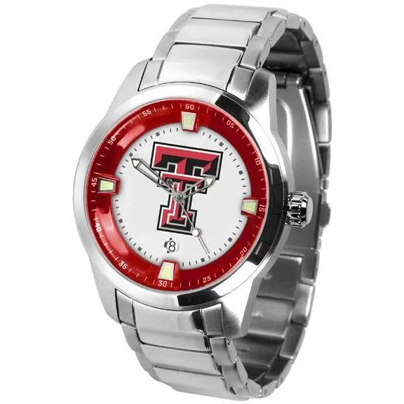 Texas Tech Red Raiders Men's Titan Stainless Steel Band Watch