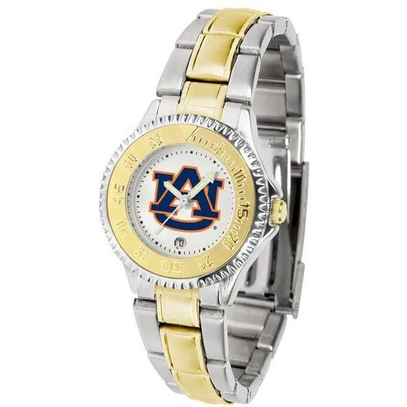 Auburn Tigers Ladies Competitor Two-Tone Band Watch