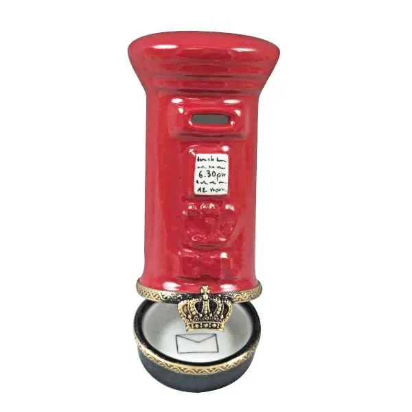 Red English Post Box Limoges Box by Rochard™