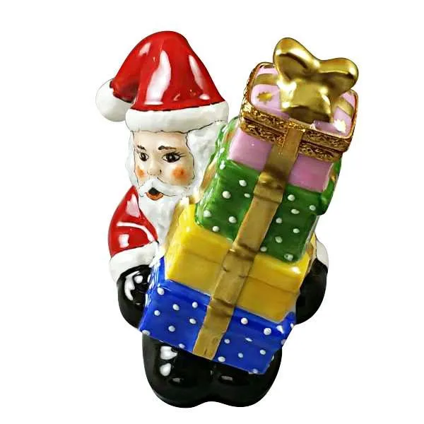 Santa With Presents Limoges Box by Rochard™