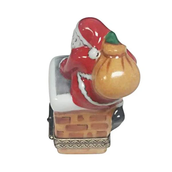 Santa Claus On Roof Limoges Box by Rochard™