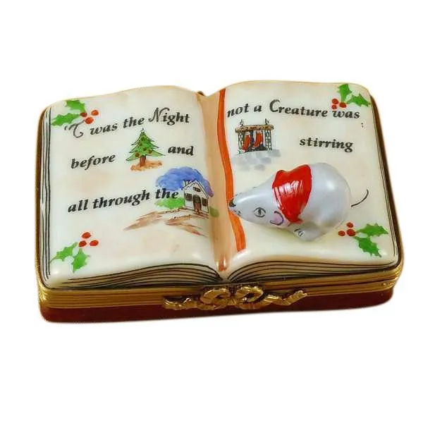 Twas The Night Before Christmas Book Limoges Box by Rochard™