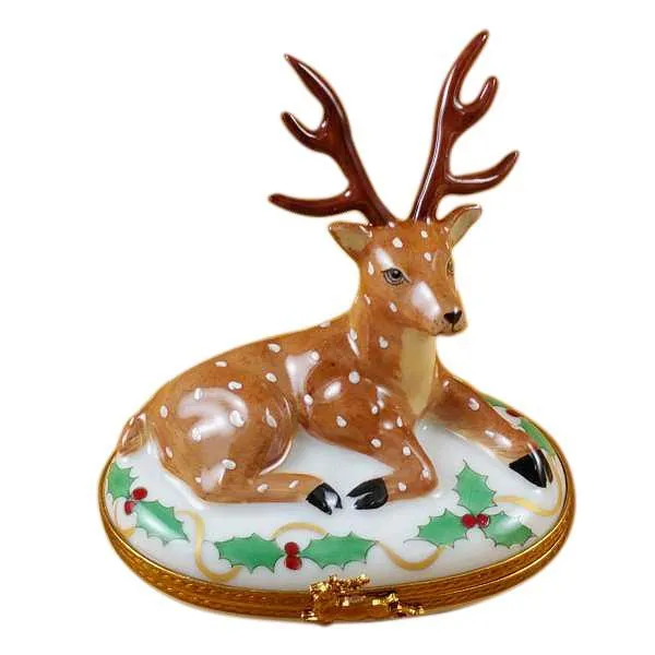 Reindeer Christmas Limoges Box by Rochard™