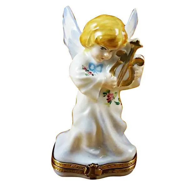 Angel with Lyre Limoges Box by Rochard™
