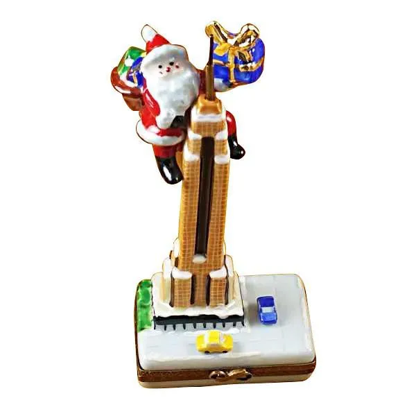 Santa On Empire State Building Limoges Box by Rochard™