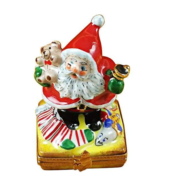 Santa with Bell Limoges Box by Rochard™