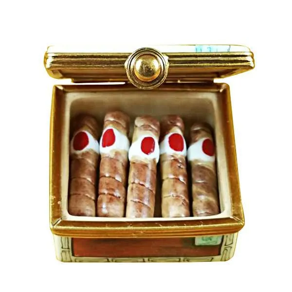 Cigar Box With Removable Cigars Limoges Box by Rochard™