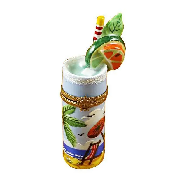 Tropical Cocktail Glass Limoges Box by Rochard™