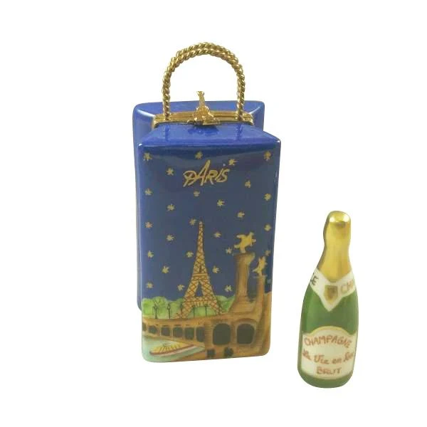 Paris by Night Gift Bag with Champagne Limoges Box by Rochard™