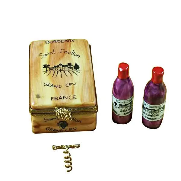 Wine Crate Taster Set Limoges Box by Rochard™