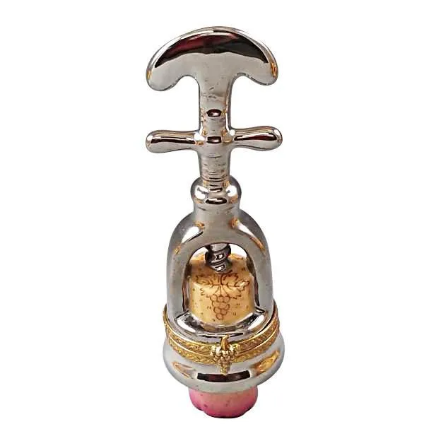 Corkscrew Platinum Limoges Box by Rochard™