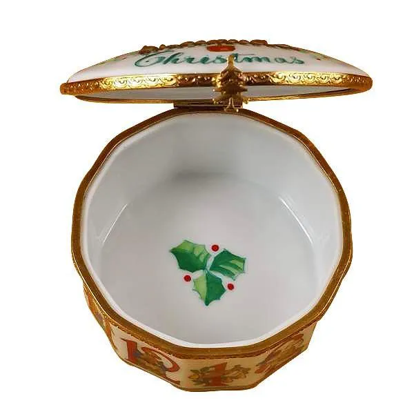 12 Days of Christmas Limoges Box with Removable Wreath by Rochard™