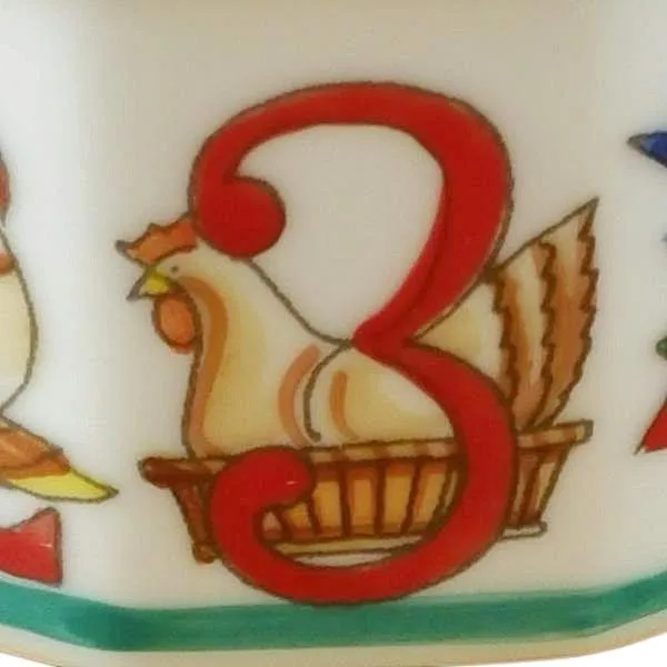 12 Days of Christmas Limoges Box with Removable Wreath by Rochard™