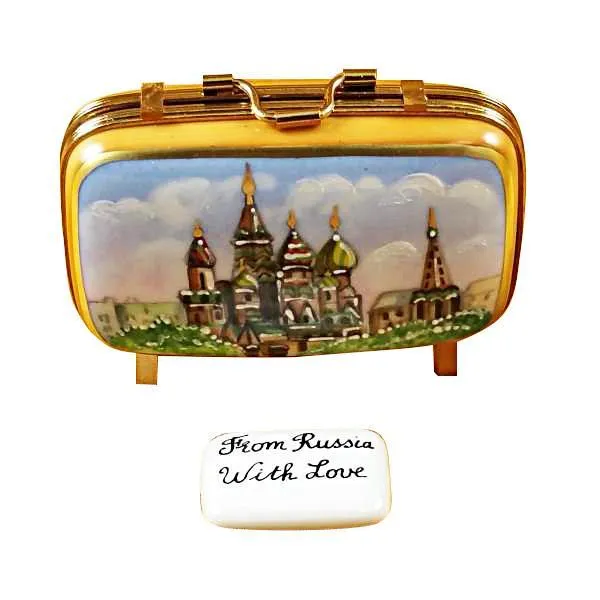 Russia Suitcase Limoges Box by Rochard™